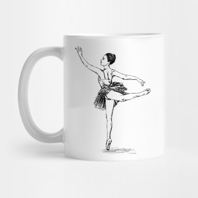 Ballerina Print by rachelsfinelines